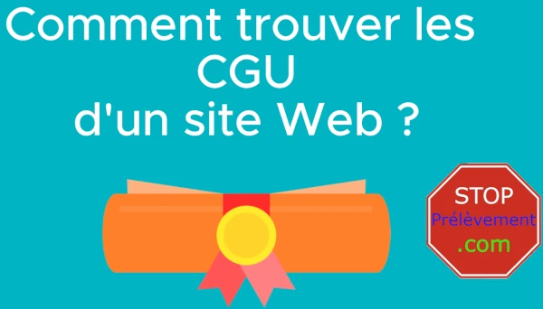 comment trouver les conditions générales d'un site